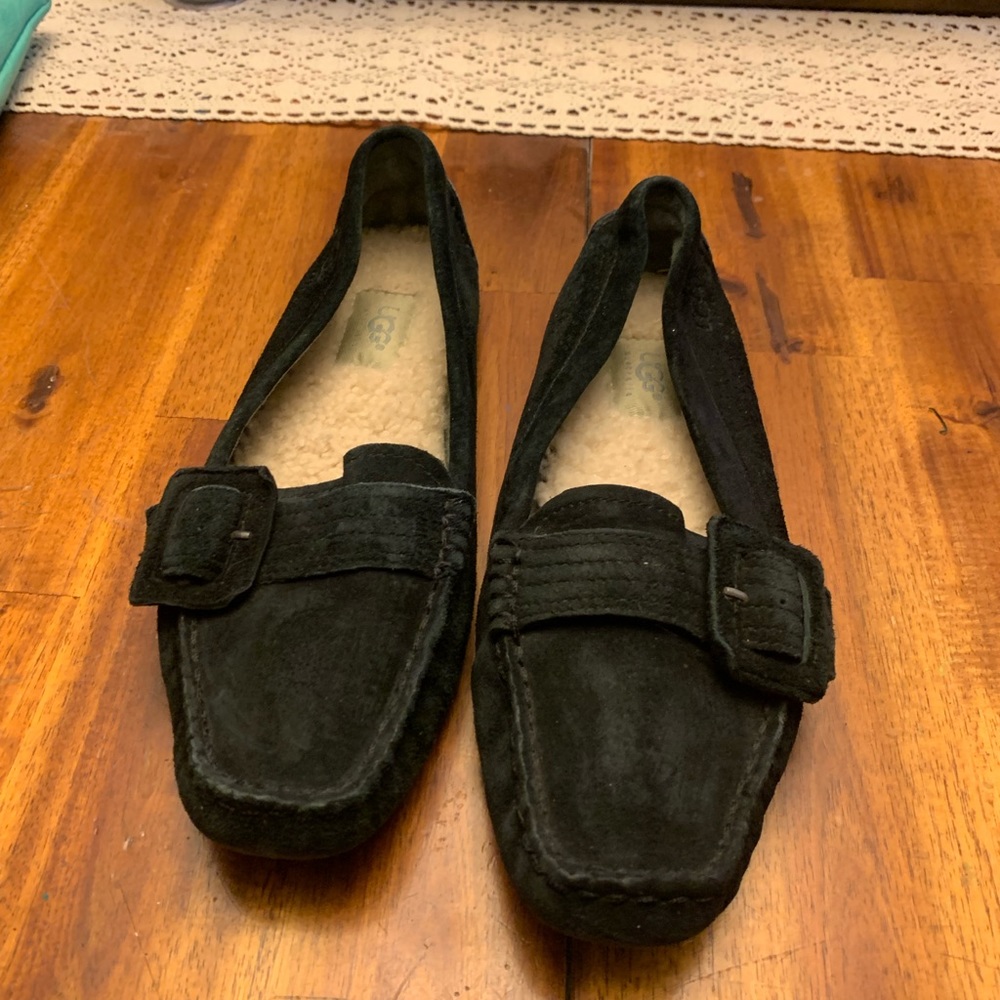 Black UGG loafers